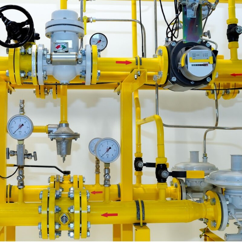 Image showing pressure meters on natural gas pipeline