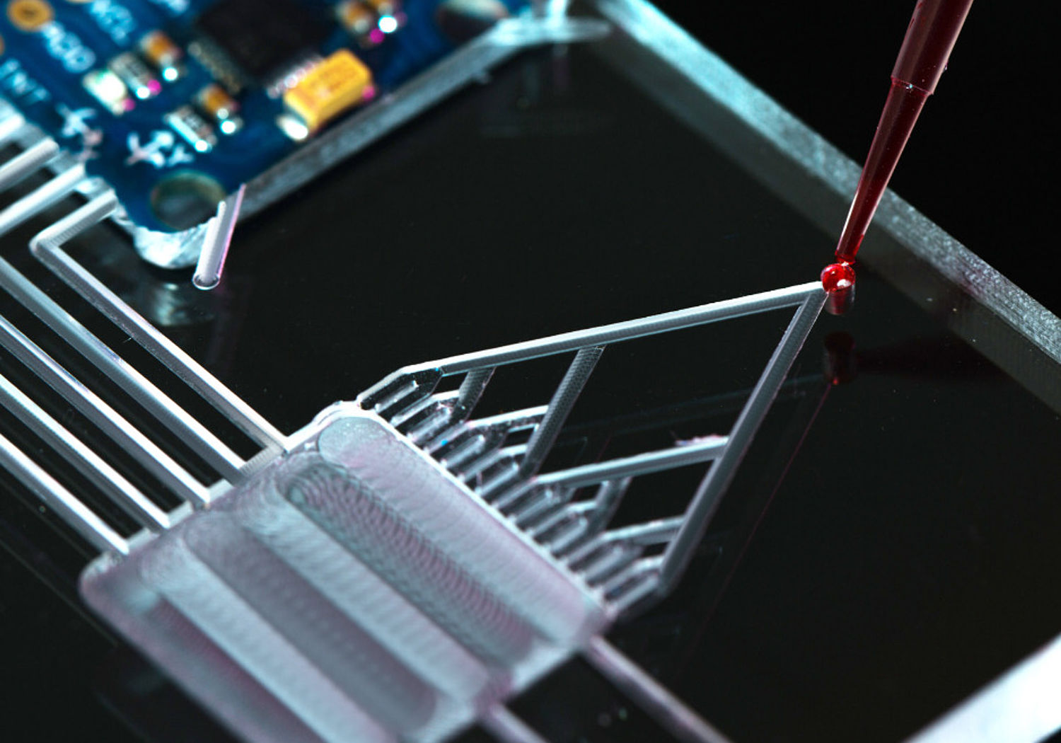 Image showing a close up of a  lab-on-a-chip