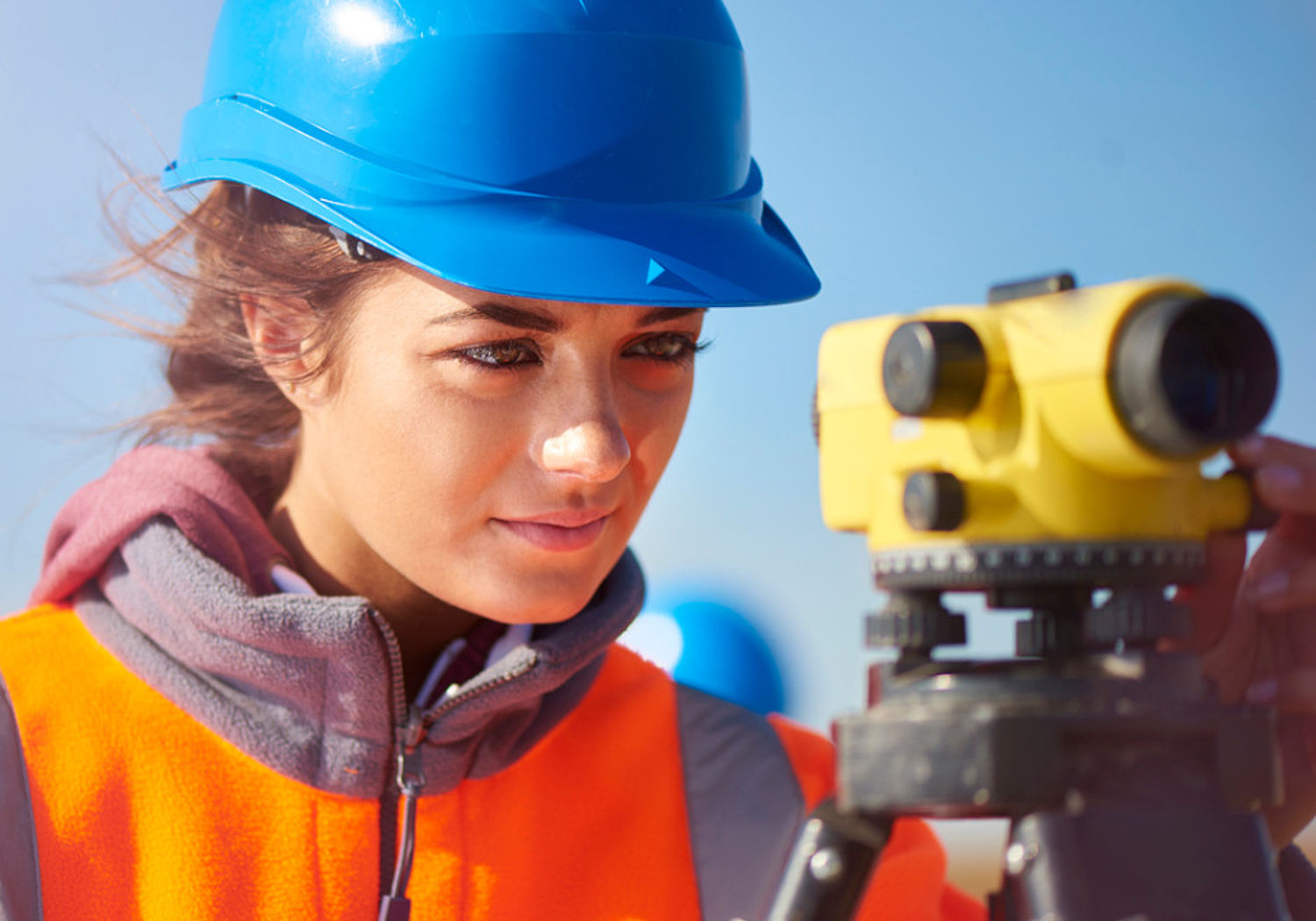 Image of a Windfarm construction site surveyor