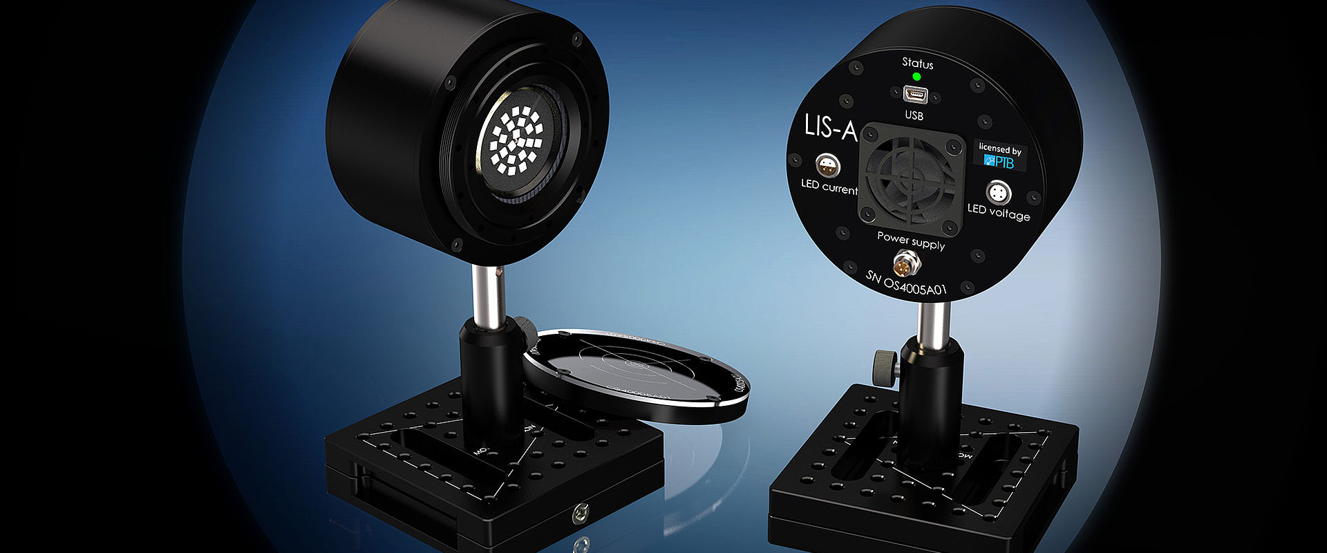 Image showing the Front and back of a luminous Intensity Standard type LIS-A