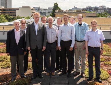 Group photo of 1st MATHMET General Assembly on July 12th on PTB´s Berlin site