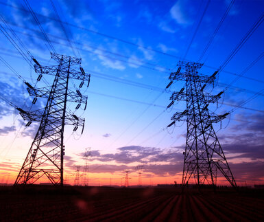 Image showing high voltage electric power lines