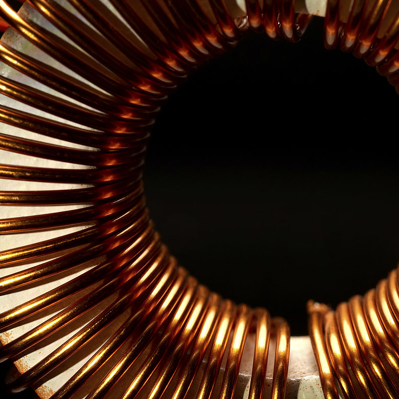 Image showing a Large inductor coil