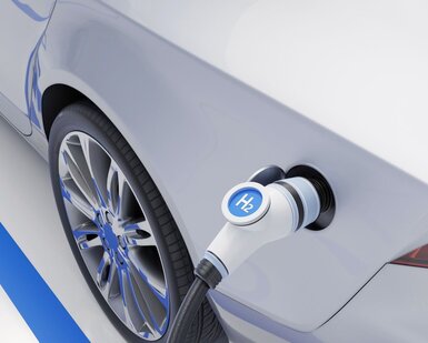 Image showing hydrogen fuel car charging station