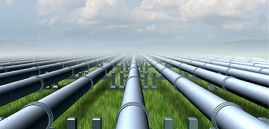 Pipelines carrying natural gas