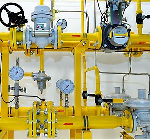 Image showing pressure meters on natural gas pipeline