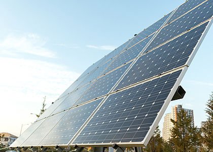 Image showing a large solar panel