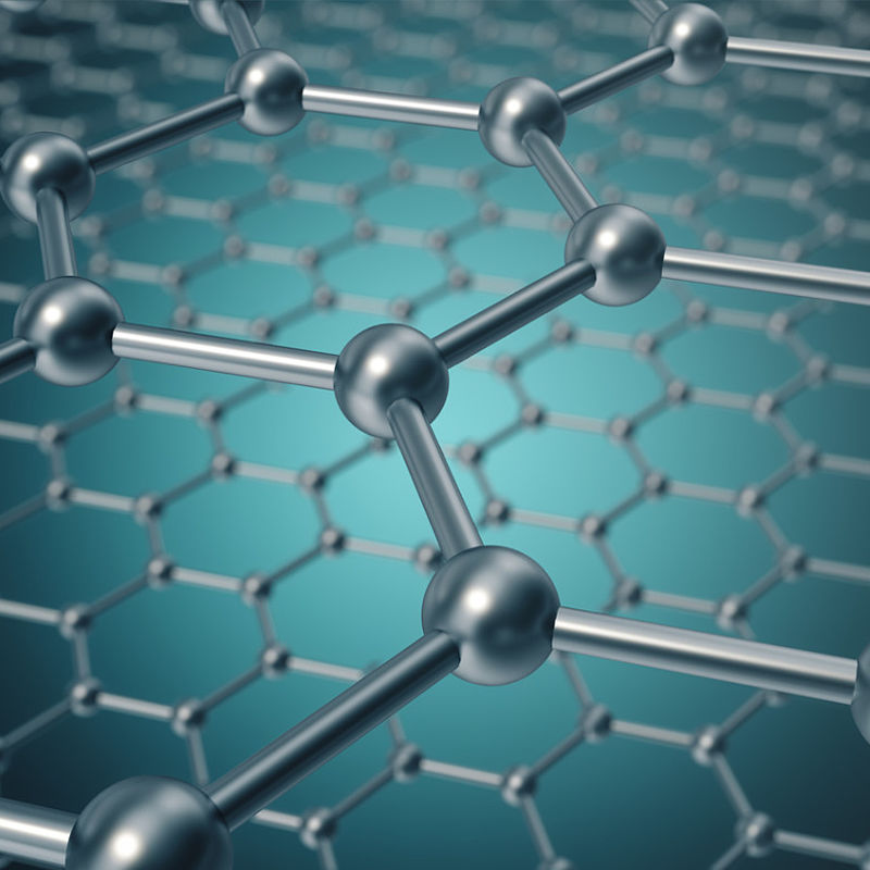 3D rendering of a graphene molecule