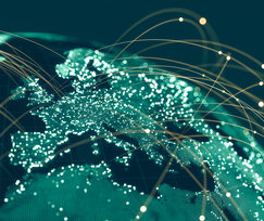 Image showing global communication network