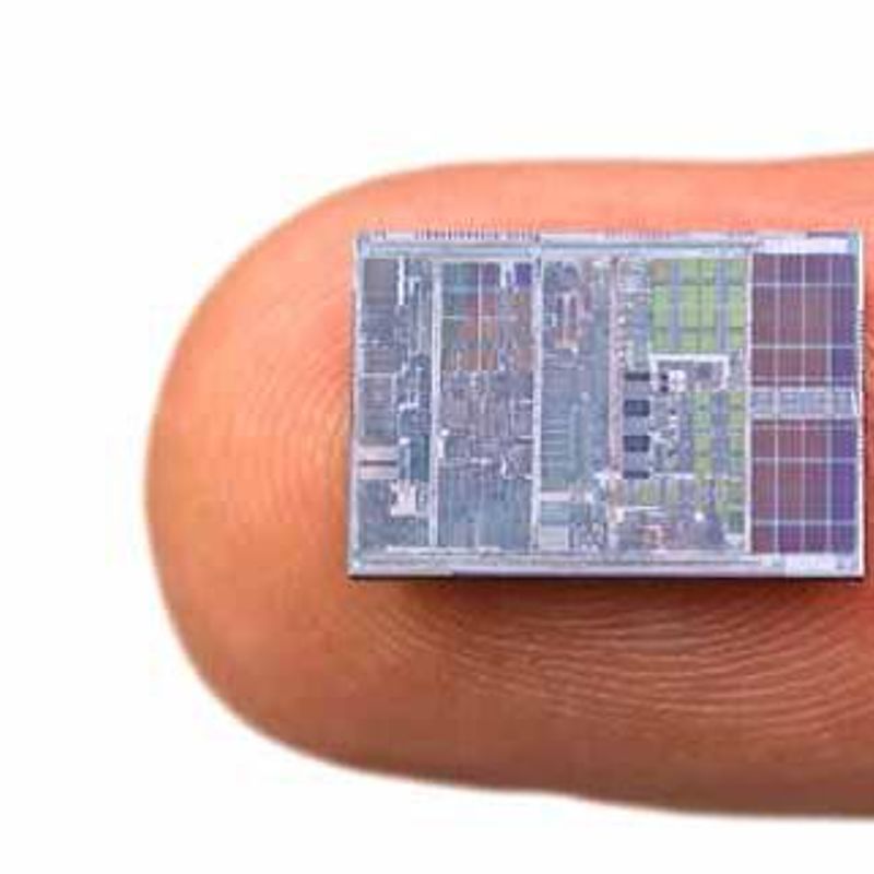 Traceable characterisation of nanostructured devices as new organic materials and multi-layer films Image showing a crystal processor