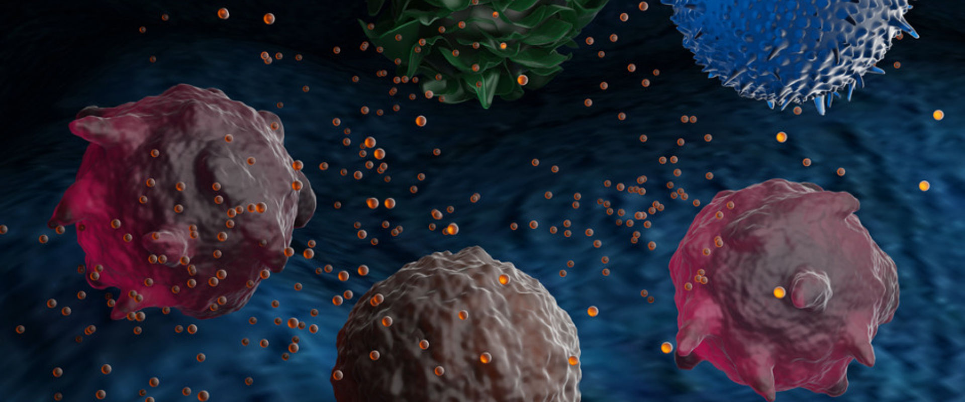 Cancer cells secreting extracellular vesicles