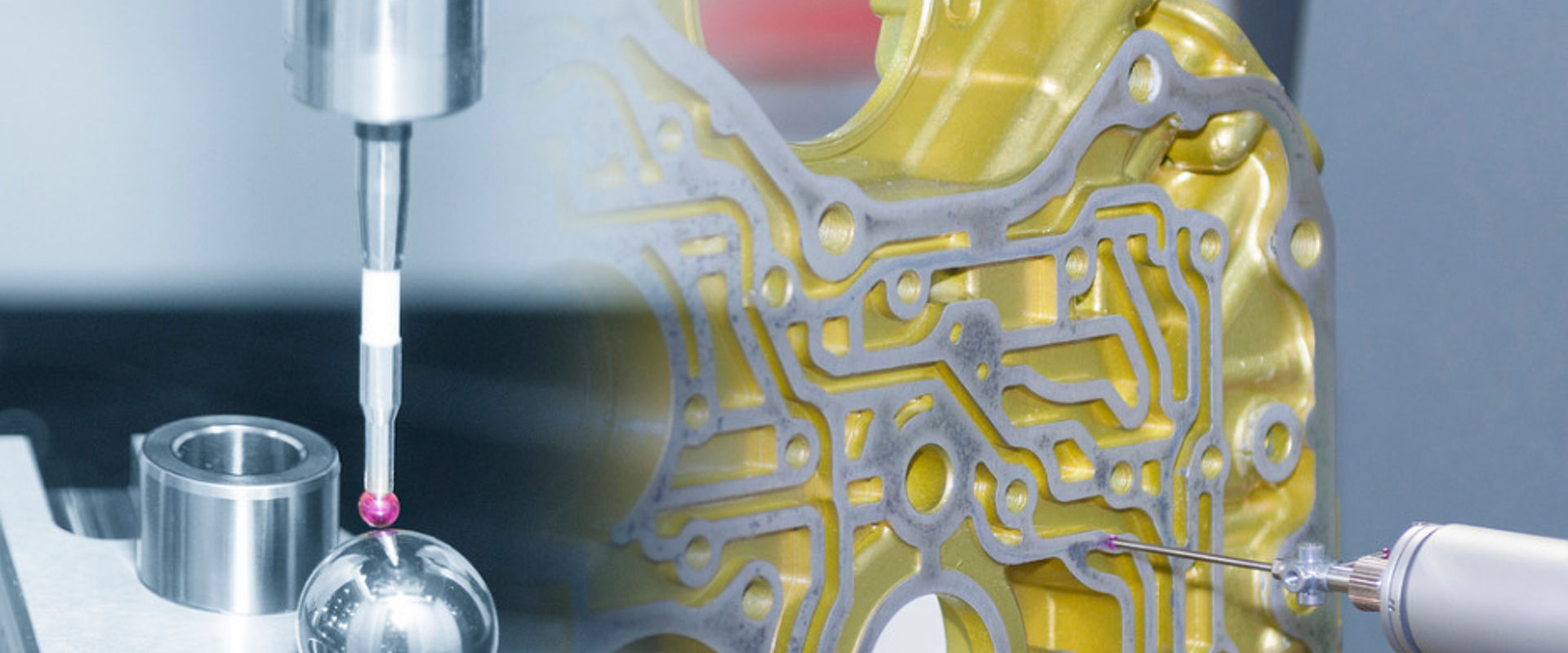 The cmm coordinate measuring machine inspection probe picture id696247942