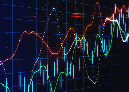 Schematic of digital chart showing graphs Image showing a Schematic of digital chart showing graphs