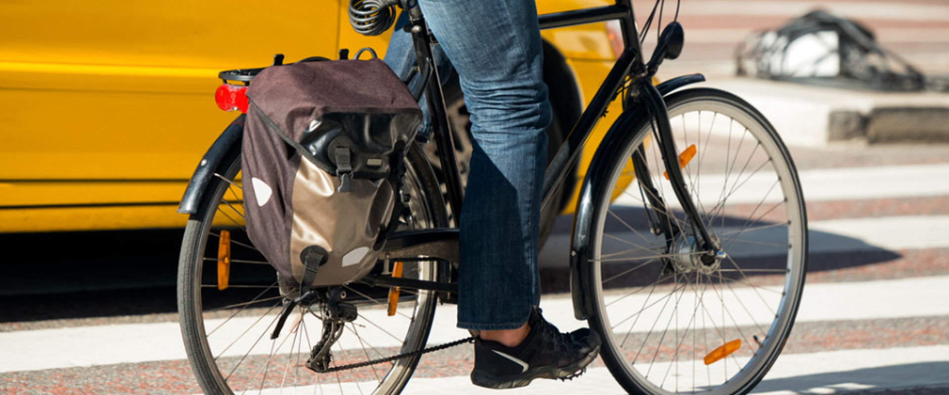 Bike in the city traffic picture id175592379